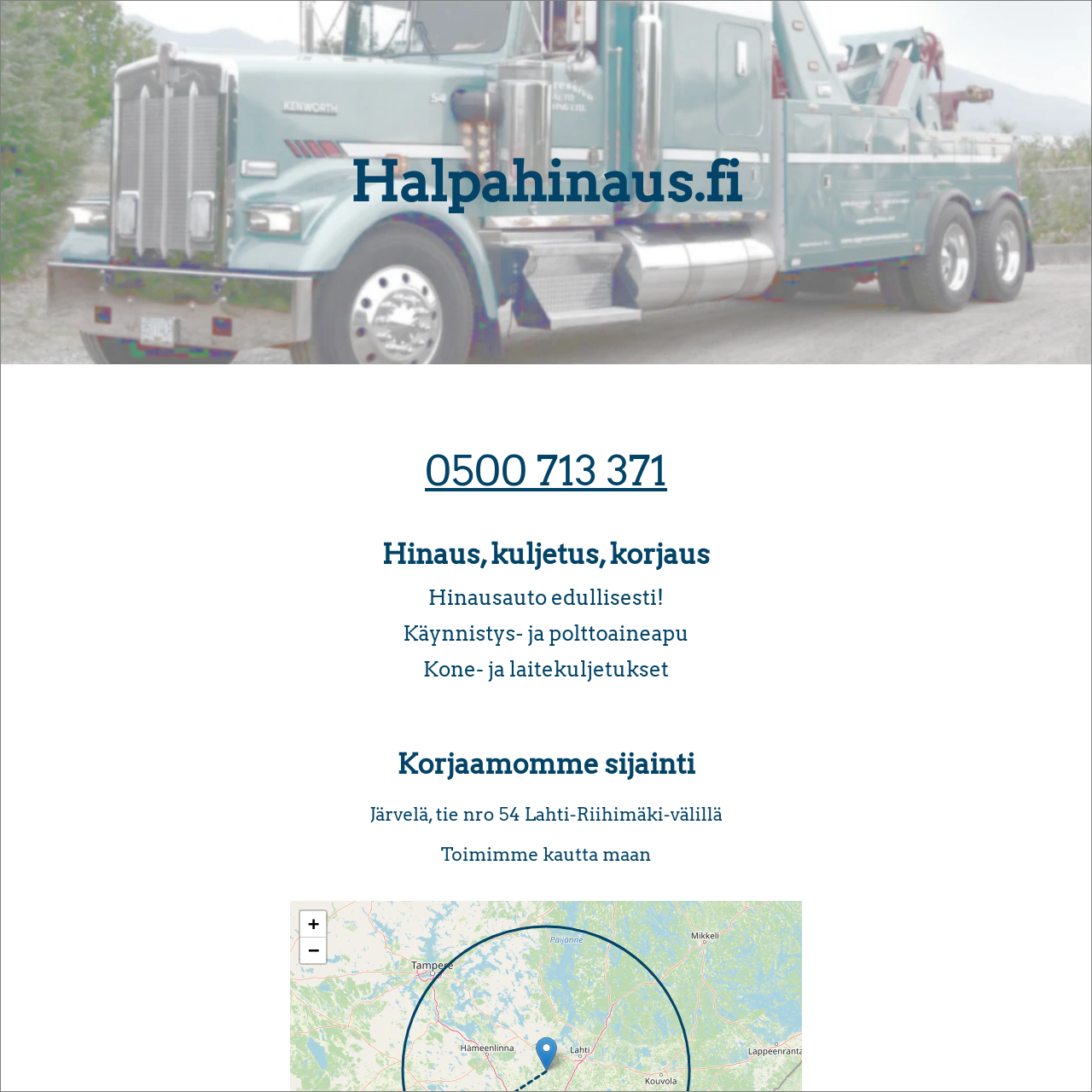 Halpahinaus.fi - kuvakaappaus